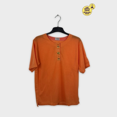 T-shirt orange Vicky brodé 🌼