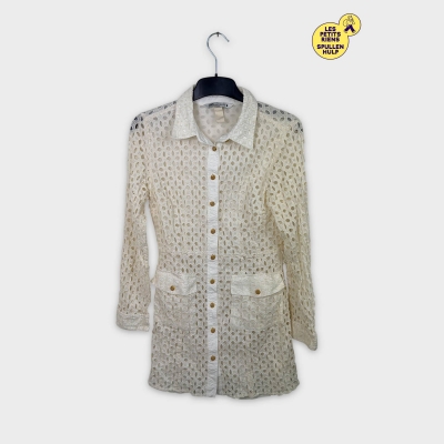 Robe Dentelle Blanc Zara M 🤍