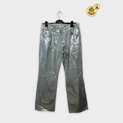 Jeans Argenté Métallisé Bershka XL 🛒