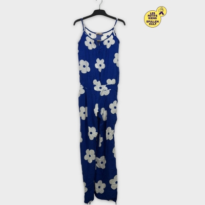 Combinaison bleue à fleurs blanches 🌼 M