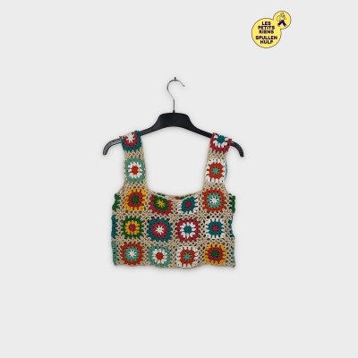 Springfield Top Crochet Coloré M 🌼🌈