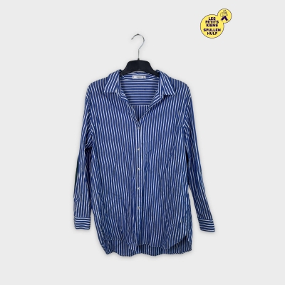 Chemise Mango rayée bleue et blanche L 💙🤍