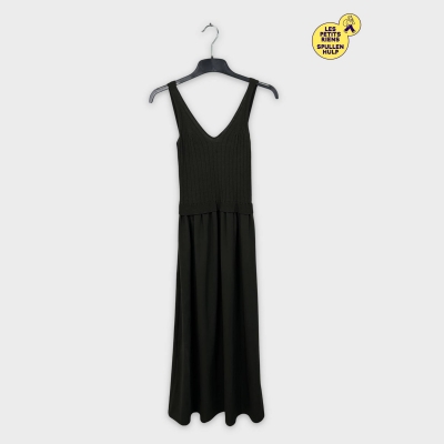 Robe longue verte côtelée Claudie pierlot 👗