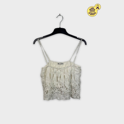 Top blanc dentelle Zara M 🤍