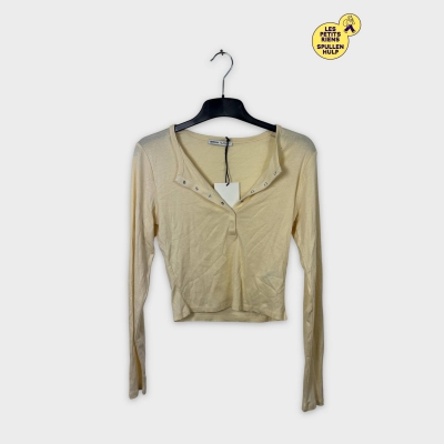 Cardigan crème boutonné Bershka L 👚