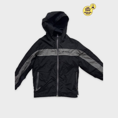 Columbia Veste de pluie légère noire et grise 6 ans 