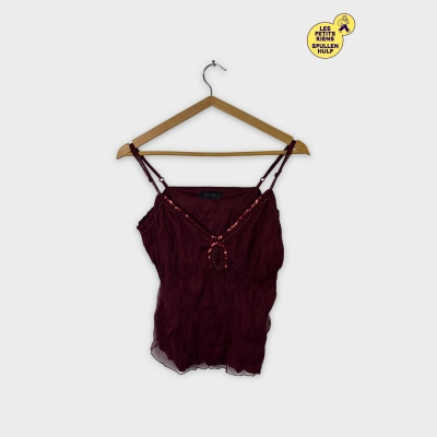 Top à bretelles bordeaux Vero moda XL