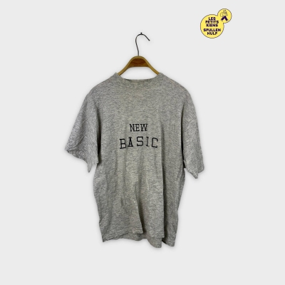 T-shirt gris chiné NEW basic 🌼 Flower power L