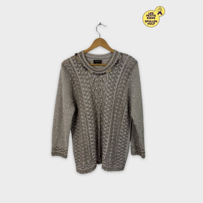 Pull tricoté beige Andrita L