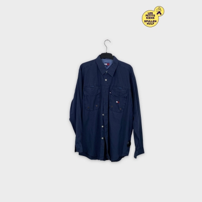 Chemise Tommy jeans bleu marine manches longues XL 👕