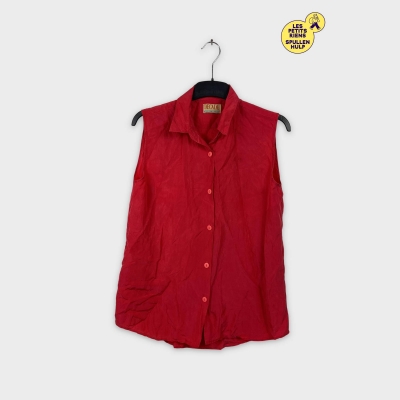 Chemisier sans manches rouge Decade
