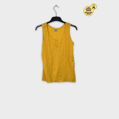 Débardeur jaune brodé 🌼 taille M