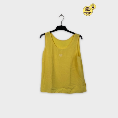 Débardeur jaune clair avec logo brodé - Bon état