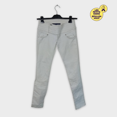 Pantalon slim blanc Bershka taille 38 M femme