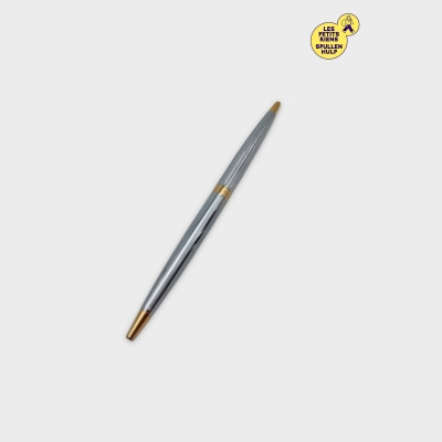 Stylo bille Waterman argenté et doré élégant