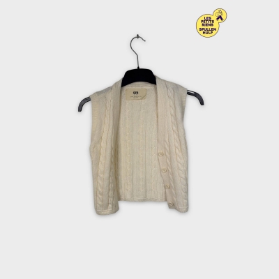 Gilet torsadé écru STR teen XS
