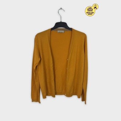 Gilet Brax Jaune Moutarde en Coton Cachemire L 💛