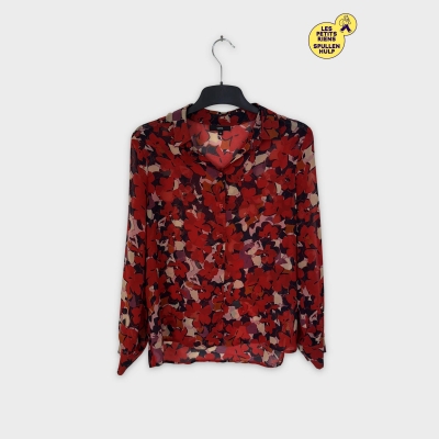 Chemisier Sora à fleurs rouge S 🌺