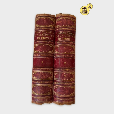 Lot de 2 Livres Anciens 📚 Art de Conduire les Troupes