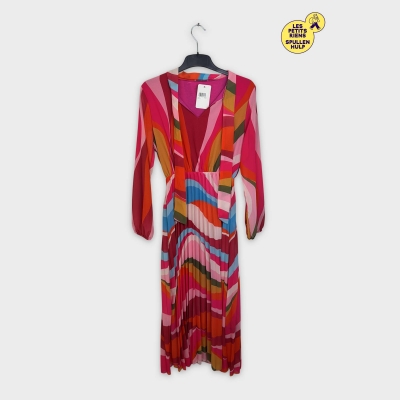 Robe plissée multicolore 🛒