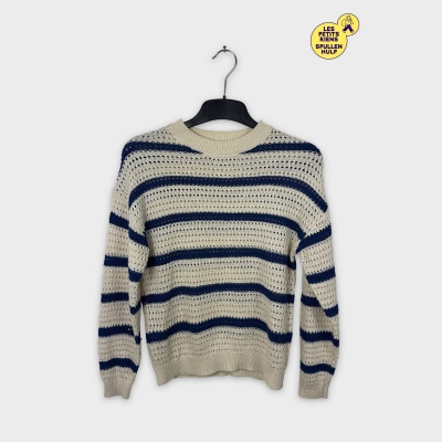 Pull Mng rayé ajouré 👕