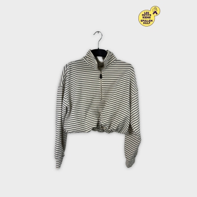 Pull rayé Feelhoo 🧥 à fermeture éclair Taille unique