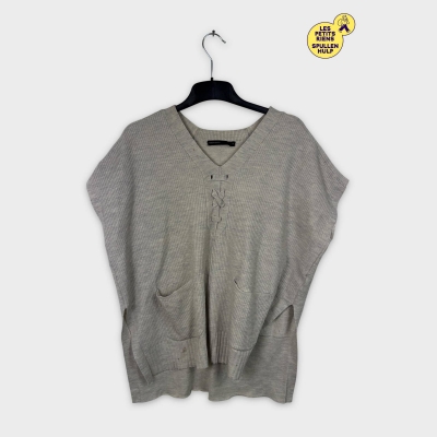 Karen millen Tunique beige lacée manches courtes S 👚