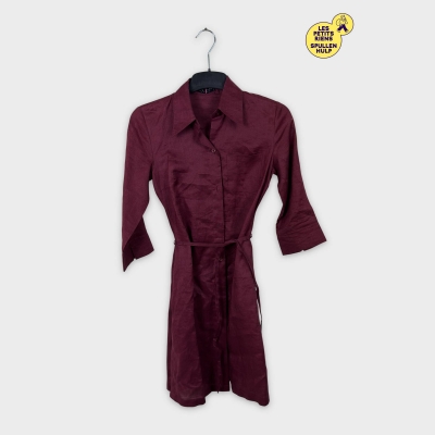 Robe Chemise Bordeaux Ceinturée Young woman XXS 💜