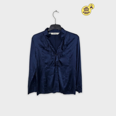 Chemisier Scapa bleu marine à volants M 38