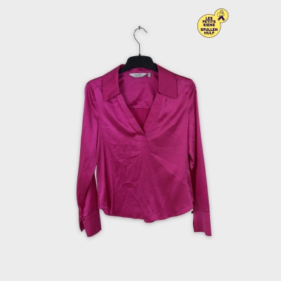 Chemisier rose soie stretch & Other Stories