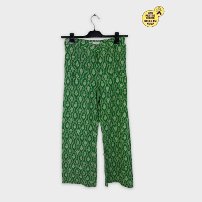 Pantalon vert imprimé floral Zara S 💚
