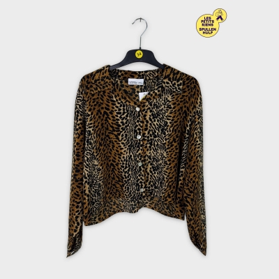 Chemise léopard manches longues Label jaune 💛