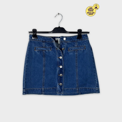 Jupe en jean Springfield S bleue boutons décontractée