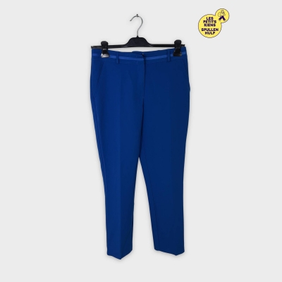 Pantalon tailleur bleu électrique Bgn workshop M avec bande satinée