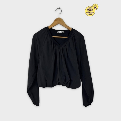 Blouse Zara noire manches longues L / 40 / 12