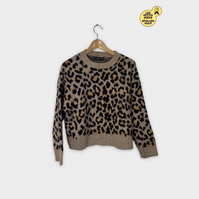 Pull léopard Mango S imprimé animalier