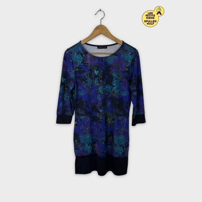 Robe fleurie bleu et noire Melrose L 💙🖤