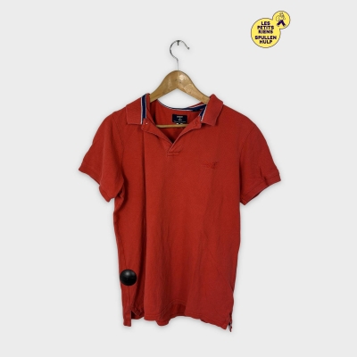 Polo Superdry rouge coton organique L