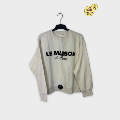 Sweat H&m Le Maison de Paris Blanc S 💛