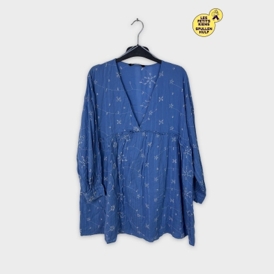 Robe brodée manches longues L 💙