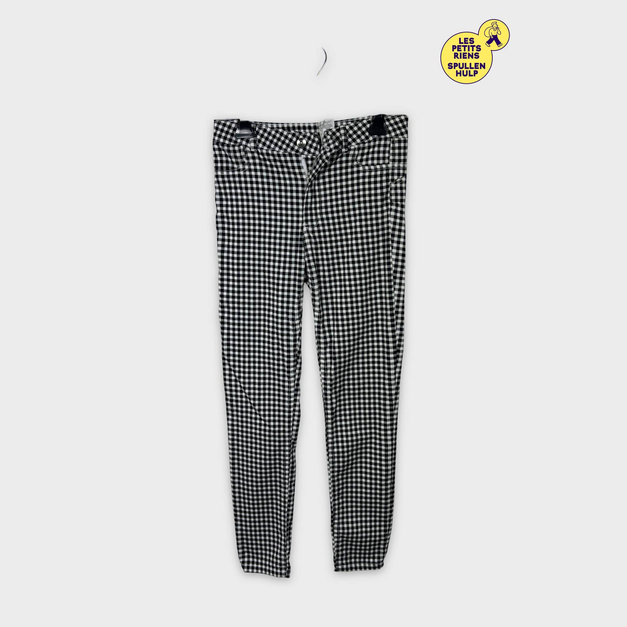 Pantalon Legging Calzedonia Bicolore Noir Et Blanc Simili Cuir - Taille S - Occasion Très Bon état