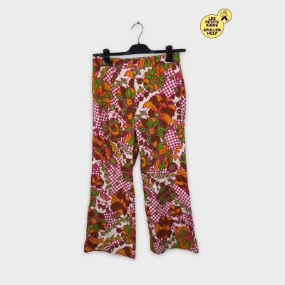 Pantalon fleuri Max mara motif psychédélique 🌸 L 40