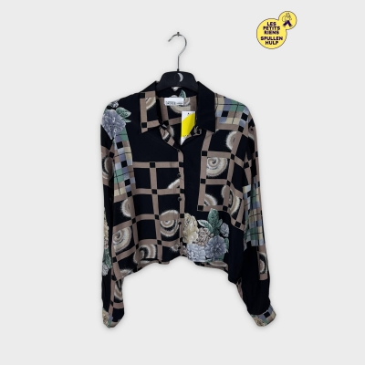 Chemisier manches longues motifs floraux Label jaune M 💛