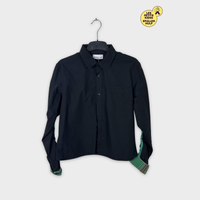 Chemise noire manches longues Label jaune M 💛