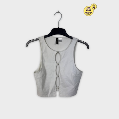 Top blanc ajouré H&m S 💛