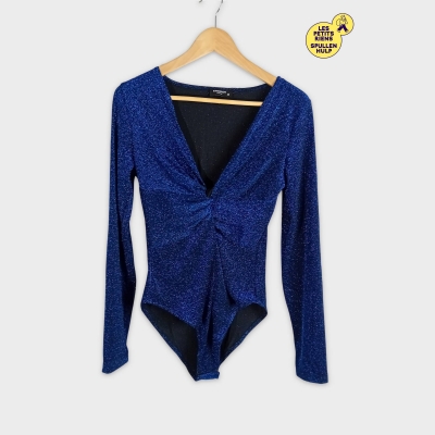 Body bleu brillant manches longues Emmah paris M 💙