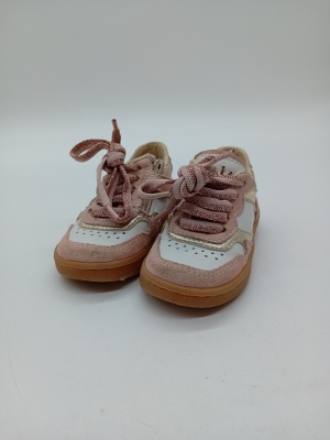 Baskets Enfant Bananaline Rose Et Blanc Taille 20