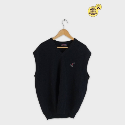 Pull Peter Scott Laine Mérinos Noir Xxl 44