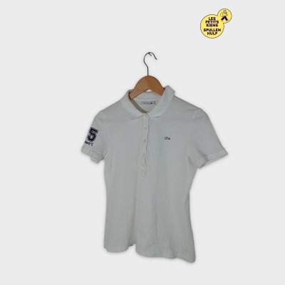 Polo Lacoste Blanc Club Med M