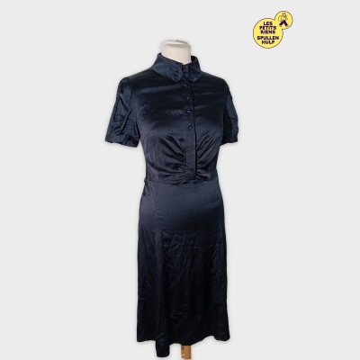 Robe Noire À Boutons Chine Belgian Design S